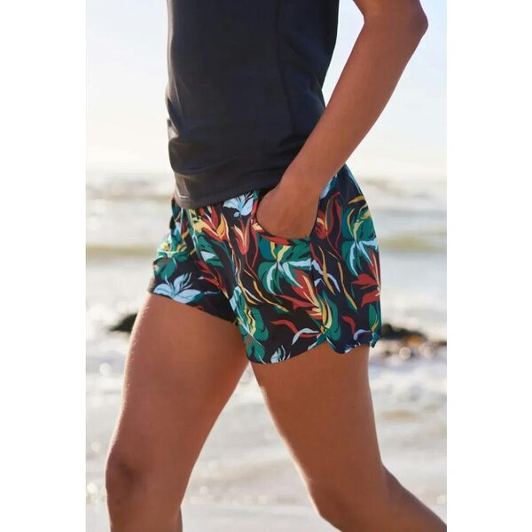 Mountain Warehouse Womens Patterned Stretch Boardshorts - Monochrome - Monochrome - 89% Polyester/11% Elastane