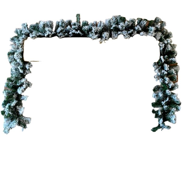 Samuel Alexander Premier 2.7m Snow Flocked Pine Christmas Garland with Glitter Finish