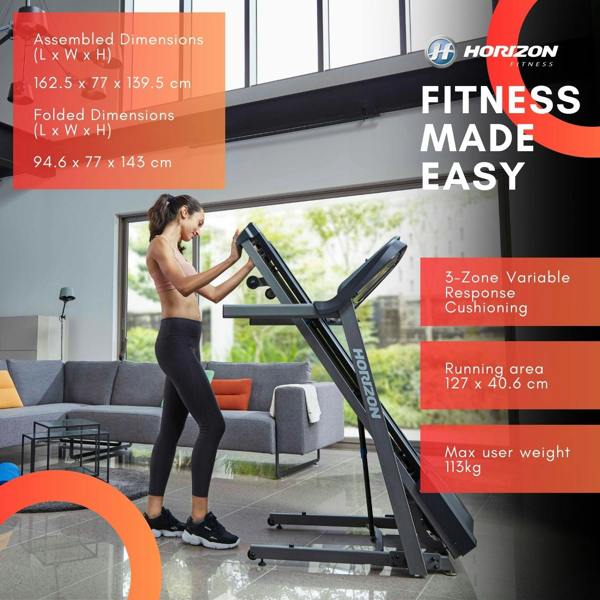 Grade B - Horizon TR 5.0 @Zone Treadmill - uk.johnsonfitness.com