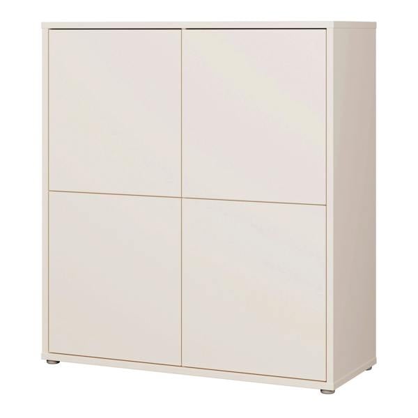 Furniture To Go Alice Springs 4 Door Storage Cabinet with Push-to-Open Doors in Sand