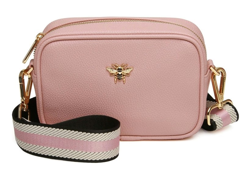Alice Wheeler Vegan Leather Bee Mini Crossbody Bag