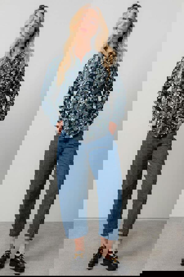 Lily & Me Beech Cotton Pincord Shirt Navy