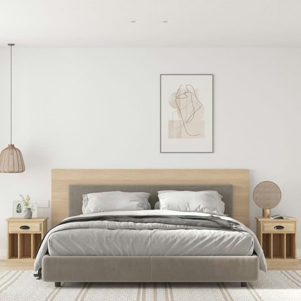 Berkfield Bedside Cabinets 2 pcs Sonoma Oak 43x36x50 cm
