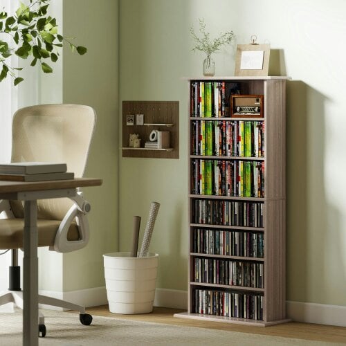 Wyld Haus Paleni Wooden Natural Finish Shelving Storage Unit Bookcase