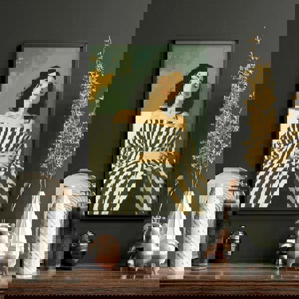 Art Print For Living Room | Set of 3 Boho Women Wall art Prints