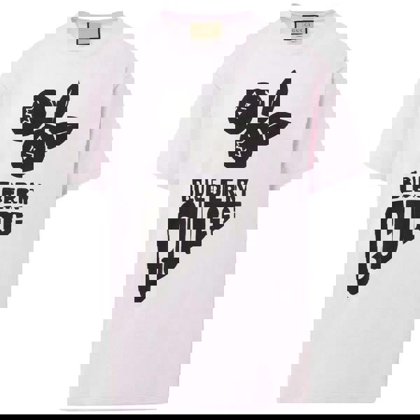 Gucci Blueberry Gucci Printed T-Shirt   in  Pink