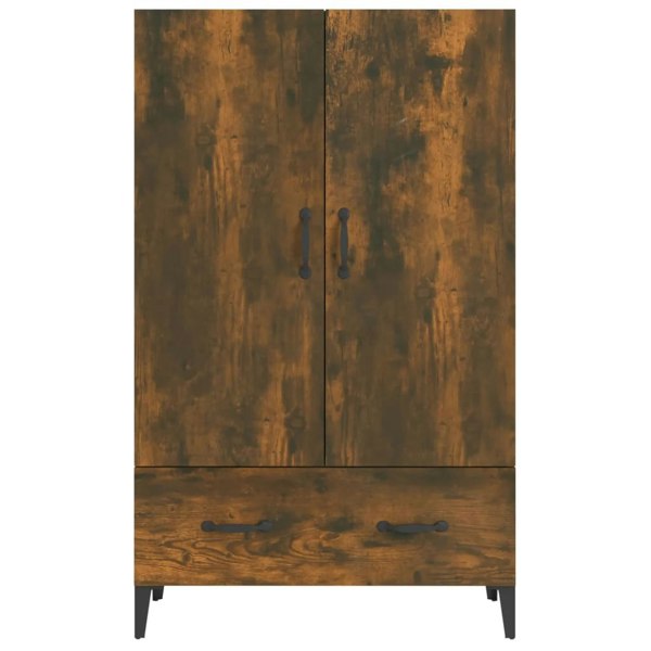 Berkfield Highboard Smoked Oak 70x31x115 cm Engineered Wood