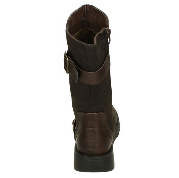 Spot On Ladies Spot On Buckle Detail Wide Fit Mid-Calf Boots F4452