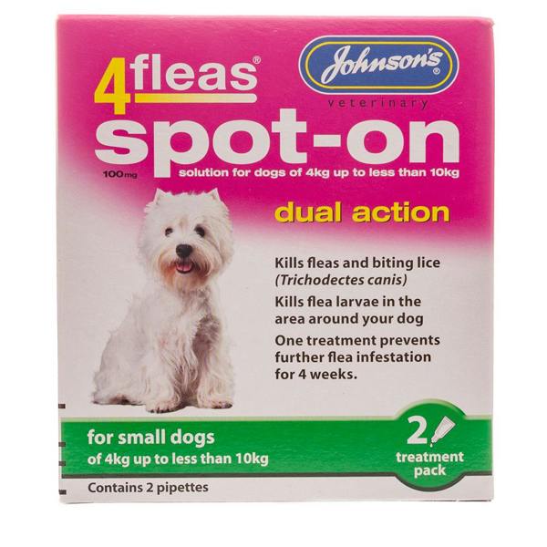 Johnson's 4 Flea Spot-On For Small Dogs