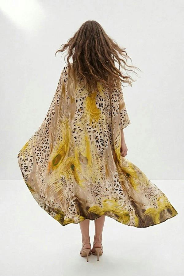 WOVCOR Animal Print Unlined Dress