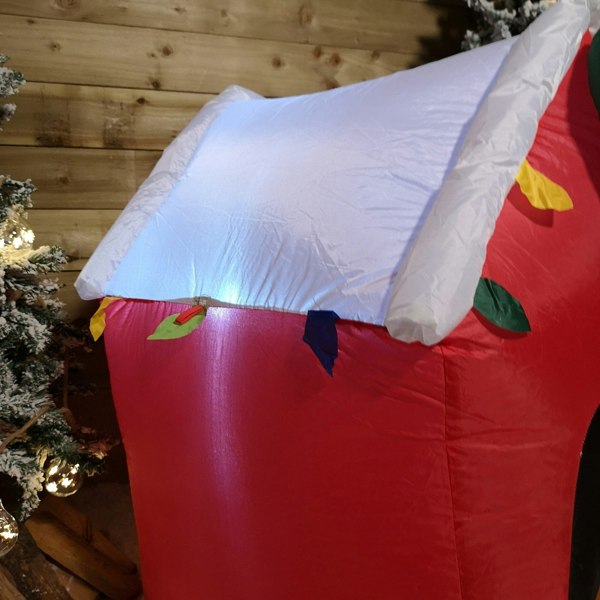 Samuel Alexander 1.2m Inflatable Light Up LED Indoor Outdoor Dog House Christmas Decoration