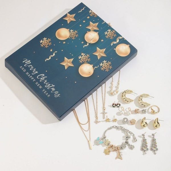 Leaper Christmas Golden Jewelry DIY Advent Calendar