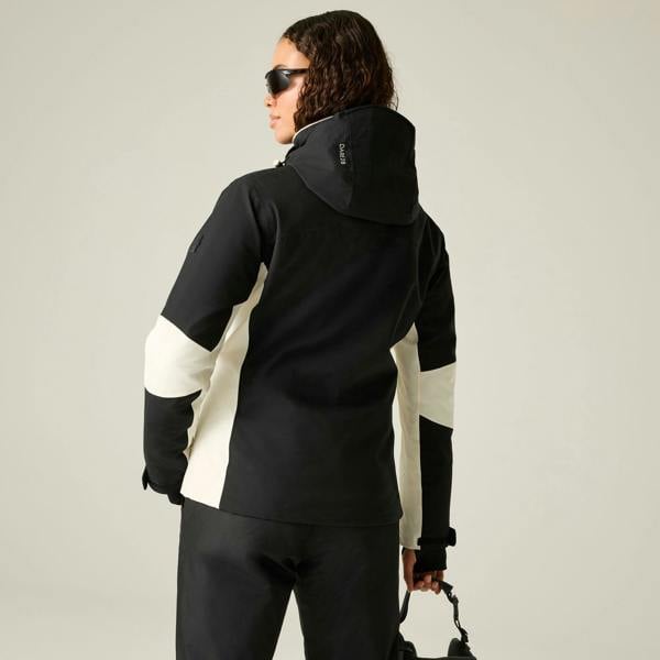 Dare 2B Womens/Ladies Lumi Stretch Ski Jacket - Black/Egret - 