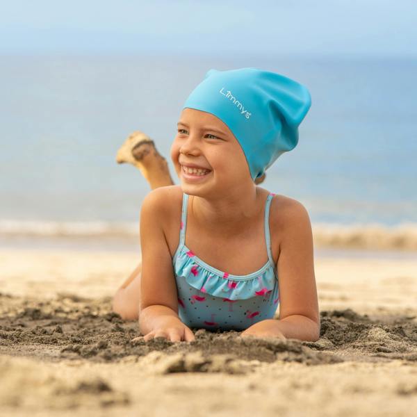 Limmys Premium Kids Long Hair Swim Caps