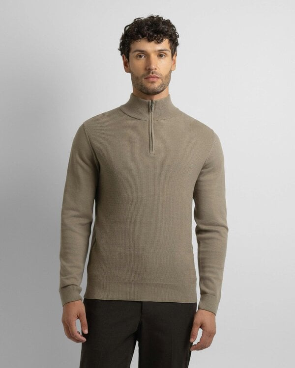 Steel & Jelly Knitted 1/4 Zip Jumper