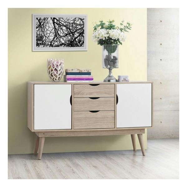 Alford Sideboard 2 Doors 3 Drawers Storage Cabinet Cupboard