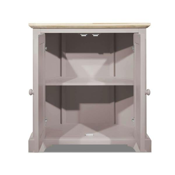 Statement Furniture Florence Corner Sideboard with Cupboard and Shelf. Assembled Storage