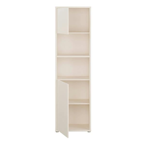 Furniture To Go Alice Springs Tall Storage Cabinet with 2 Push-to-Open Doors & 1 Shelf in Sand