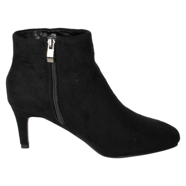 Ladies Collection High Heel Ankle Boots with Zip Fastening F51236