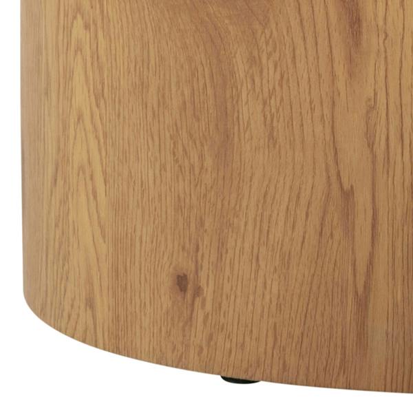 Wyld Haus Sendai Matt Natural Oak Effect Oval Coffee Table Set