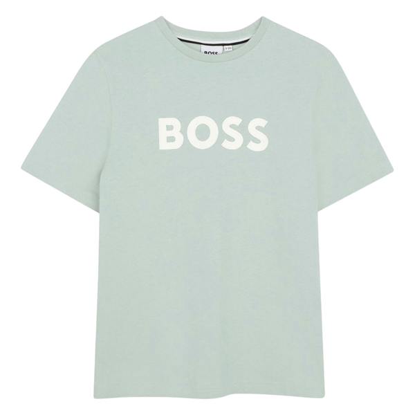 Boss Childrens/Kids Logo T-Shirt - Pale Blue - 