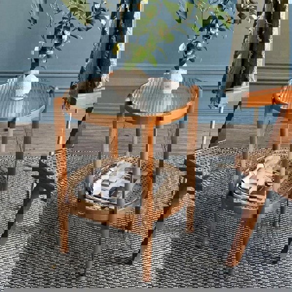 Cement Coffee Table Set, Oak-Weilai Concept-Weilai Concept