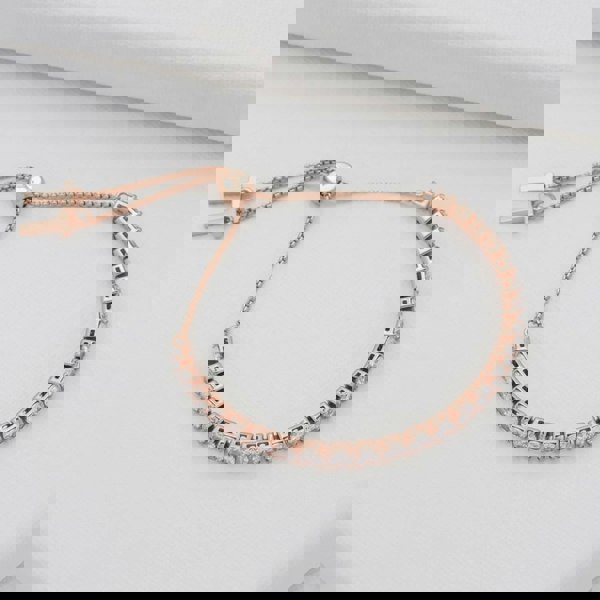 Ted Baker MELRAH Rose Gold Tone Icon Crystal Slider Bracelet TBJ2968-24-02