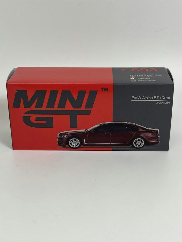 Mini GT BMW Alpina B7 xDrive Aventurin Red LHD 1:64 Scale Mini GT MGT00693L