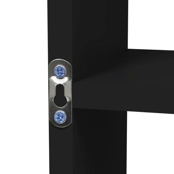 Berkfield Wall Display Shelf 8 Compartments Black