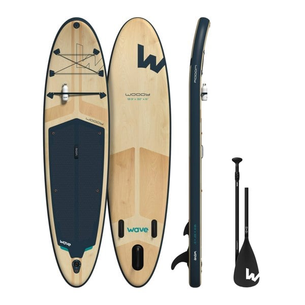 Woody 2.0 SUP | Inflatable Paddleboard | 10'9ft | Navy - Wave Sups UK