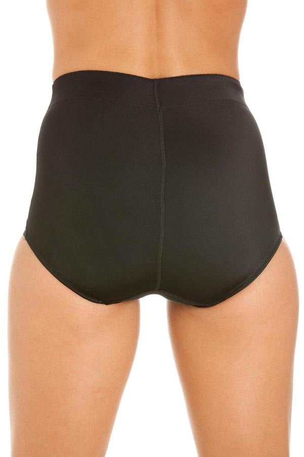 Camille Womens 2 Pack High Waisted Mesh Support Panel Control Briefs