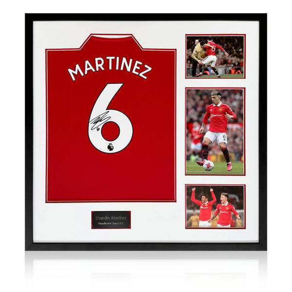 Lisandro Martínez Signed Manchester United Elite Frame
