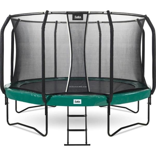 12ft Salta Green Round First Class Edition Trampoline with Enclosure