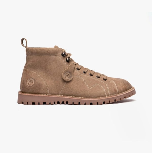 Popps 1961 MOD Mens Suede Boots Sand