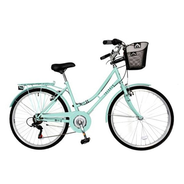 Aurai Trekker Ladies Heritage Bike 26in Wheel 6 Speed - Lagoon