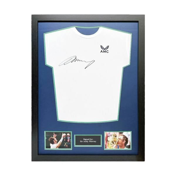 Unbranded Andy Murray framed & signed Castore AMC shirt