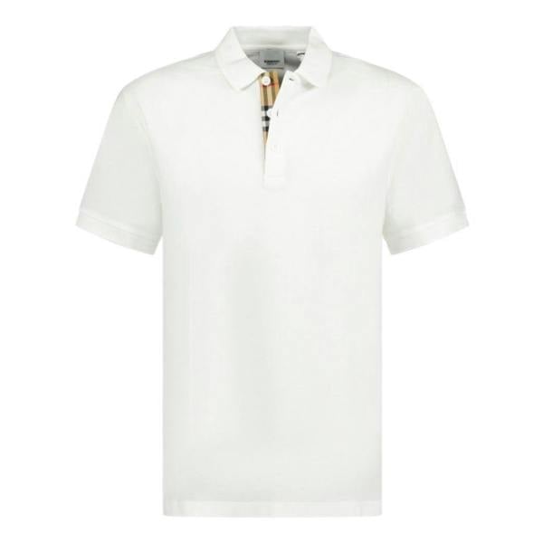Burberry 'Eddie' Check Polo White - chancefashionco