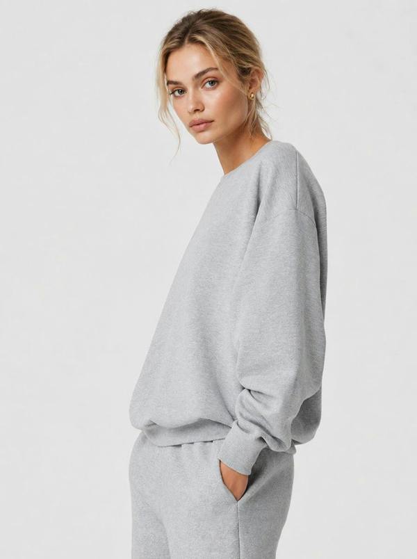 Anniou Oversized Crewneck Sweatshirt
