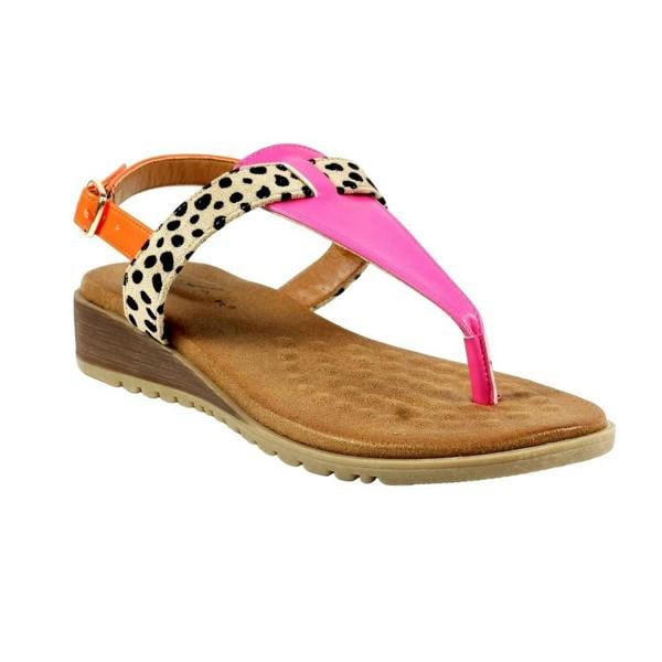 Lunar Womens/Ladies Gina Sandals - Fuchsia