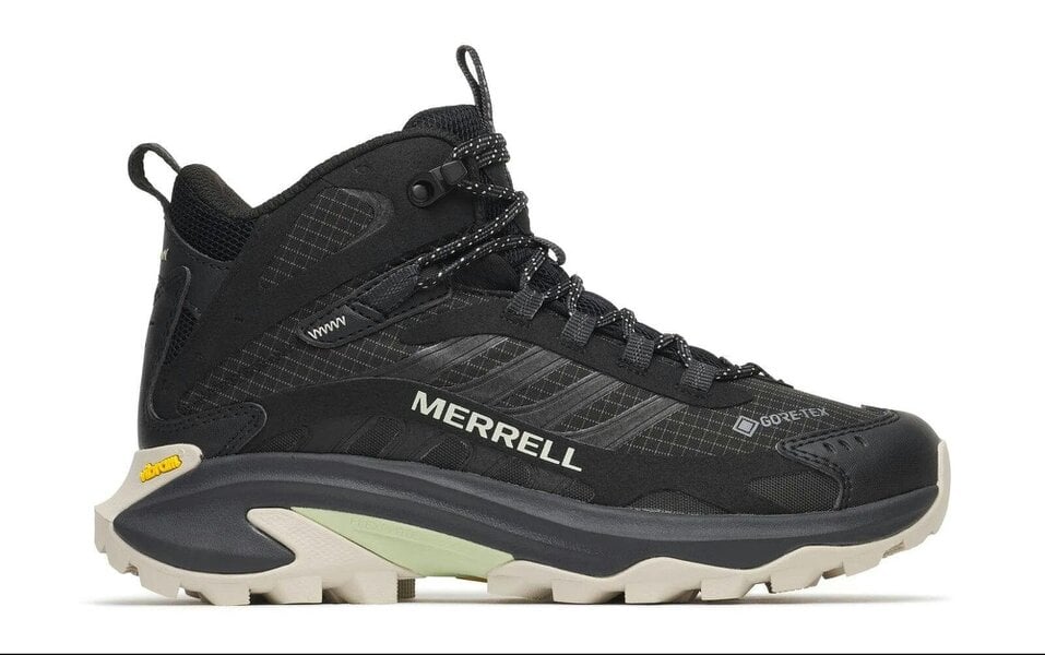 Merrell Womens Moab Speed 2 Mid GTX Gore-Tex Walking Hiking Boots Black J037826