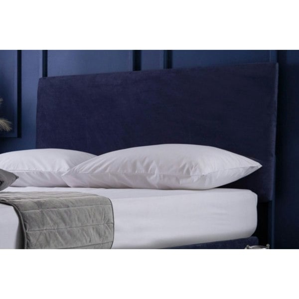 Belledorm Faux Suede Plain Headboard Cover - Navy