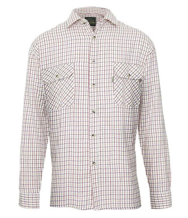Champion Tattersall shirt in red check, button-down style with traditional country check for smart farming or weekend wear