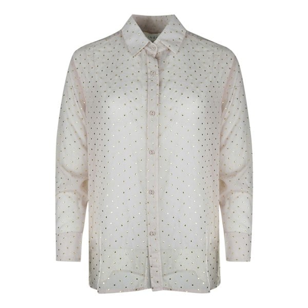 Inoa Poly Georget Pink Long Sleeve Shirt