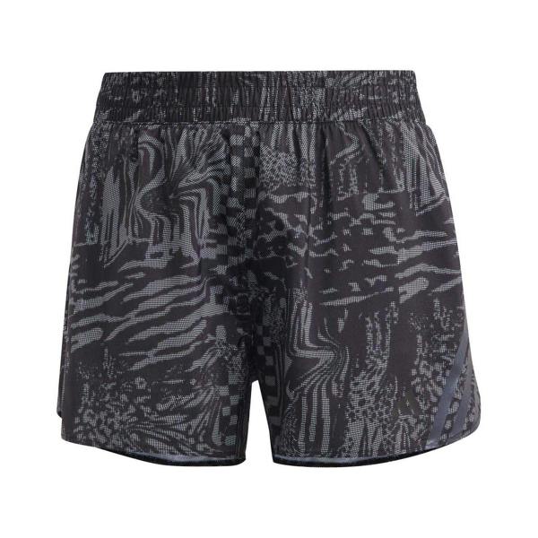 Adidas Womens/Ladies Icons 3 Stripes Running Shorts - Black - 
