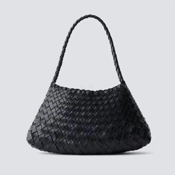 RIMINI Weaving Eco Leather Bag 'Erica' - Black