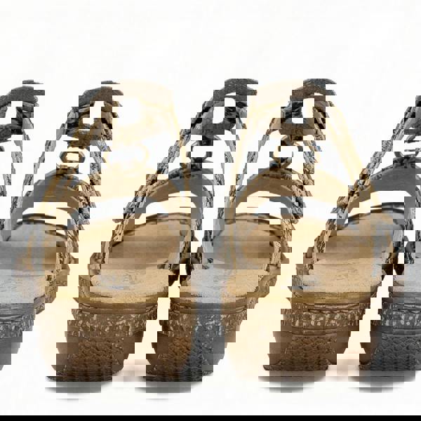 Rieker Rieker 628P9-20 Womens Ankle Strap Sandals Brown