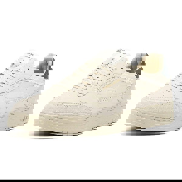 Pompeii Elan Men's Leather Trainers - Ecru/Jasper