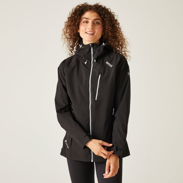 Regatta Women's Birchdale Shell Waterproof Jacket - Black / White