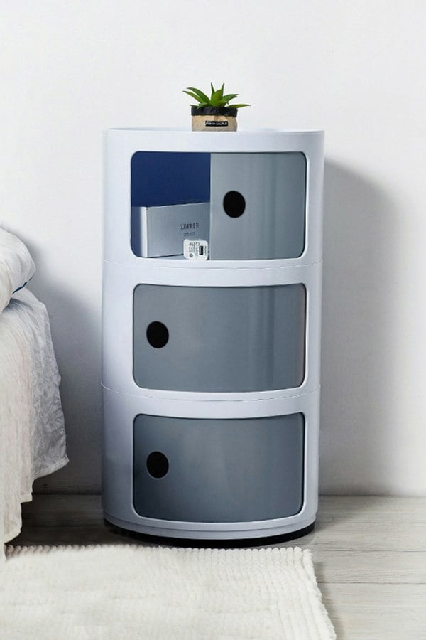 Living and Home Multi-Tiered Plastic Storage Drawer Unit