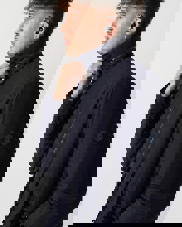 GANT Mens Double Mid Length Jacket - 433 Evening Blue